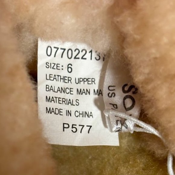 NWOT SOX TAB Furry Clog Slippers Indoor/Outdoor Fur Lining Tan Suede - Picture 4 of 4